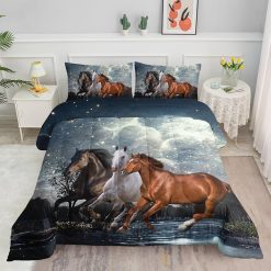 Datura home Galloping Horse Comforter Bedding Set