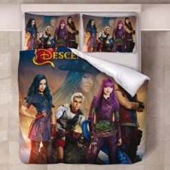 Descendants Mal Carlos Evie Jay Duvet Cover Quilt Cover Pillowcase Bedding Set Bed Linen Home Bedroom Decor